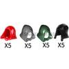 MOC Medieval Soldier Building Blocks King Beard Military Helmet Scarf Goggles Belt Cowboy Hat Duck Cap Mini Toys Bricks Gifts