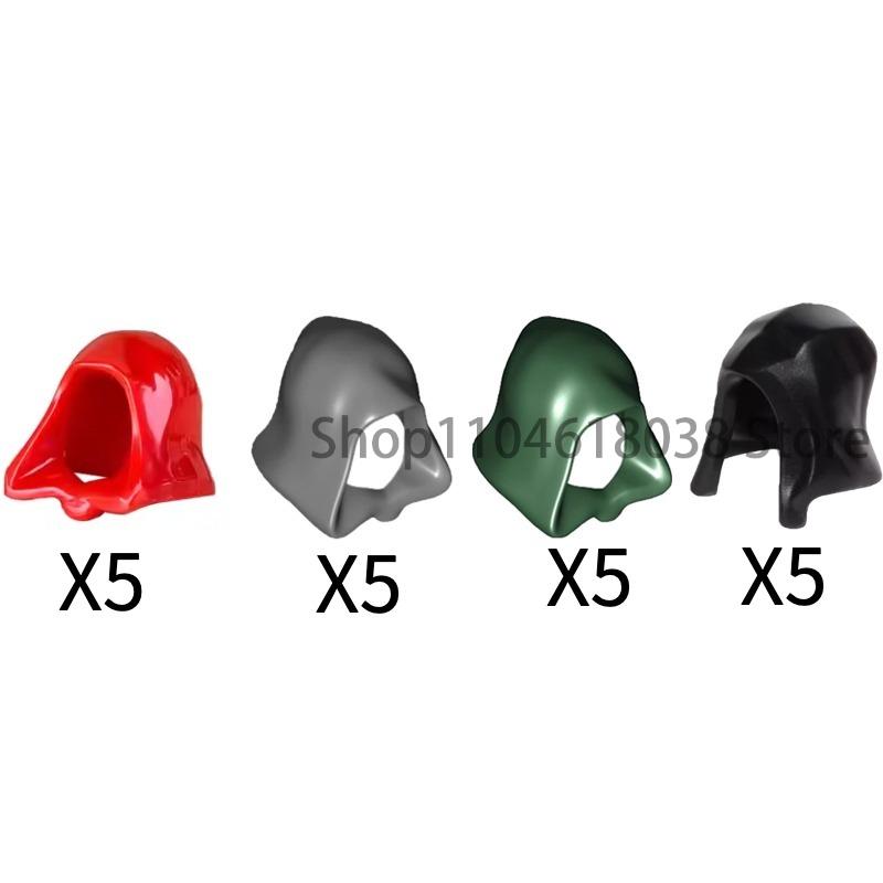 MOC Medieval Soldier Building Blocks King Beard Military Helmet Scarf Goggles Belt Cowboy Hat Duck Cap Mini Toys Bricks Gifts