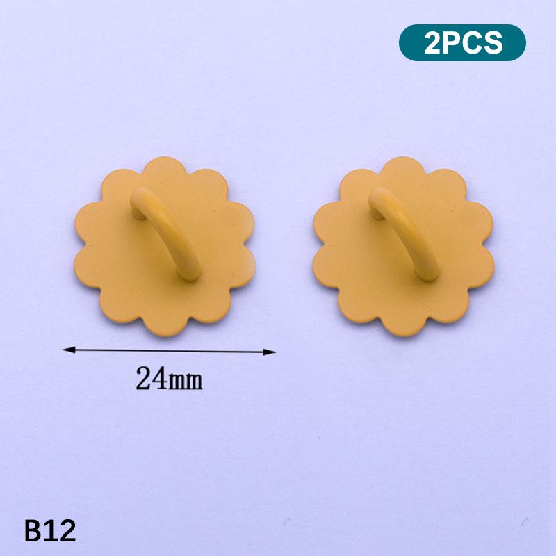2Pcs Adhesive Metal Phone Charm Holder Smooth Edge Sticky Pendant Hook Finger Ring Grip for  Android Phone Case