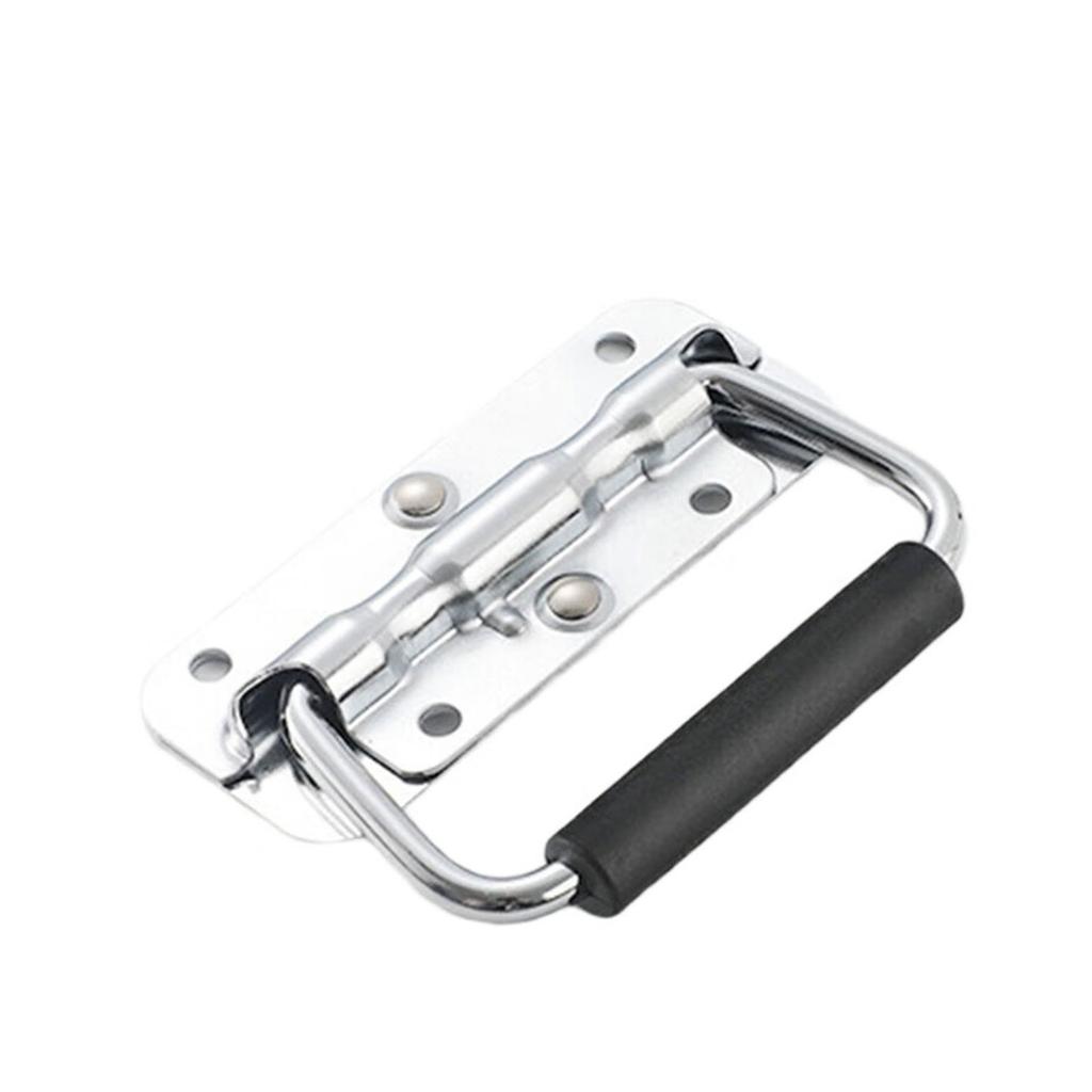 Pack Of 5 Spring Loaded Folding Handles Folding Handles with Spring Compact Designs Handle for Storage Boxes & Toolboxes
