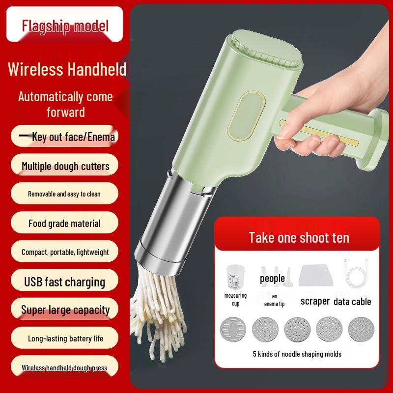 

Portable Electric Dough Roller & Noodle Maker with Sausage Stuffer