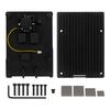 Aluminum Alloy Case Case with Heatsink Fan Case with Cooling Fan Metal Shell Cooling Enclosure Fit for Raspberry Pi 5