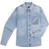 TOMMY JEANS Unisex Ripped Denim Shirt Jacket