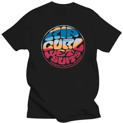 Zomer Heren T-shirts Rip Curl Print Mode Katoen Korte Mouw Vintage Hoge Kwaliteit T-Shirt Heren Oversized O-Hals Top Kleding