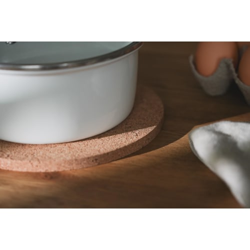 PEARL METAL Cork Trivet, 20cm Round, HC-70