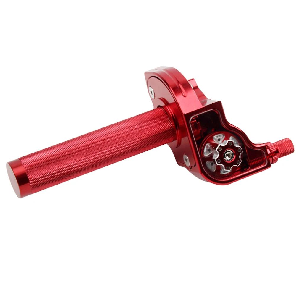 22mm Universal Motorcycle Adjustable Handlebars Moped Scooter Bike CNC Throttle Twist Grips For Moped Scooter Bike M10*1.5