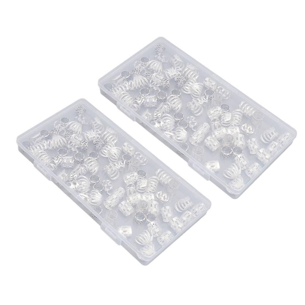 Dreadlock Clip Rings Hollow Fashionable Hair Accessories Dreadlock Jewelry for Hair Braiding Decoration