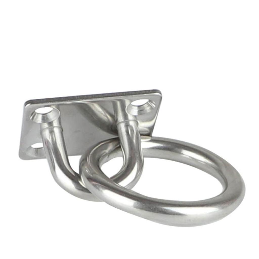 Stainless steel mounting hardware set for hammock chair hammock (fittings, screws, anchors, carabiners)