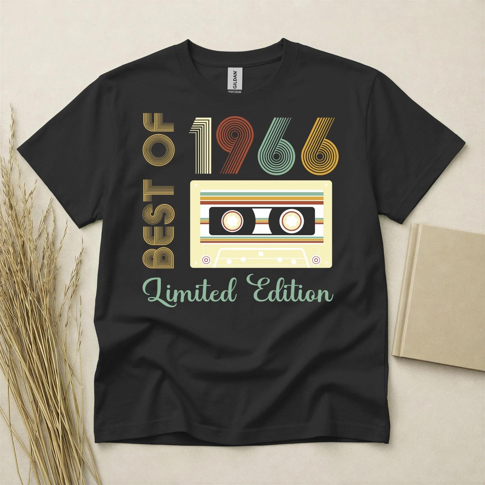 60th Birthday T Shirt Born In 1966 Gift 60 Year Old T-Shirt Vintage Cassette Mix XXL