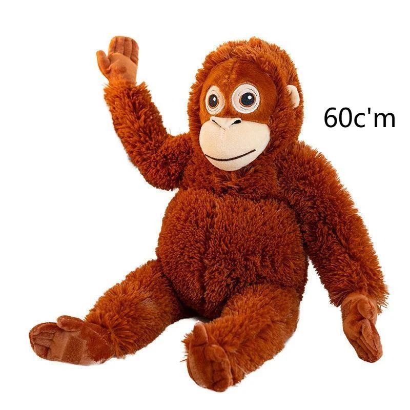 

Novelty Wacky Gorilla Plush Toy Animal Doll Child Room Decoration Stuffed Gorilla With Attachable Hands And Feet Soft Ornament багровый