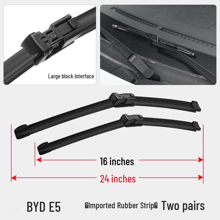 Compatible Rubber Strip for BYD E5 Boneless Wiper Blade
