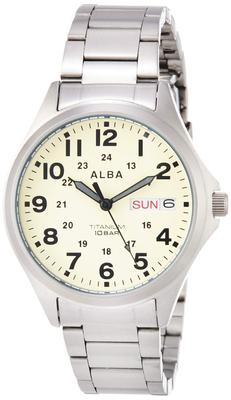 Alba Quartz Titan Sporty Reinforced Waterproof for Daylife with Date and Day of Week AQPJ401 Silver [Seiko Watch] (10 ATM) pánské