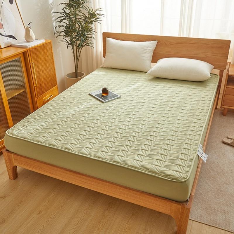 

New padded thickened mattress single piece antibacterial non-slip Simmons mattress protective cover dust mattress 200x220cm customization