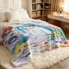 Hatsune Miku Flannel Blanket, Soft Home Throw, Nap Blanket, Sofa Throw, Anime Outdoor Travel Camping Blanket, Fans, Teens Gift