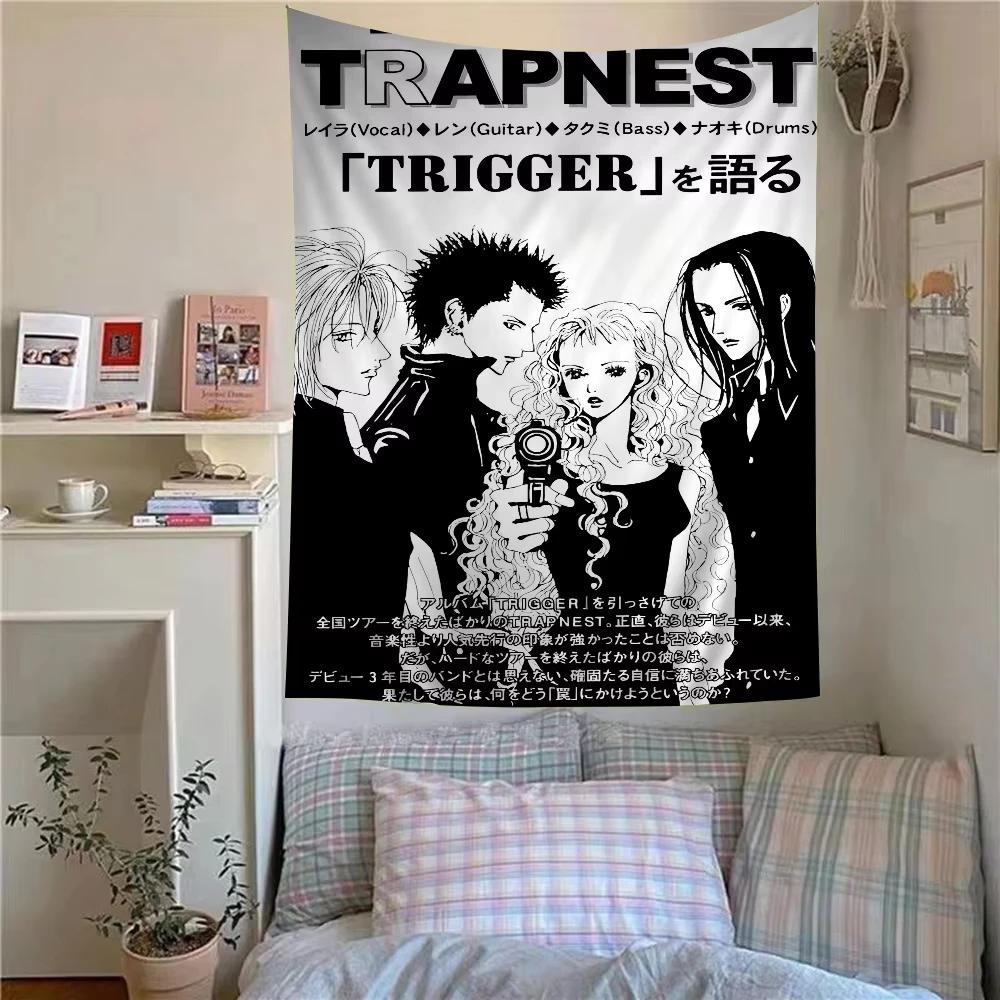 Hippie Style Japanese Classic Anime Tapestry | Poster Wall Art | Aesthetic Home Decor for Living Room Dorm Bedroom
