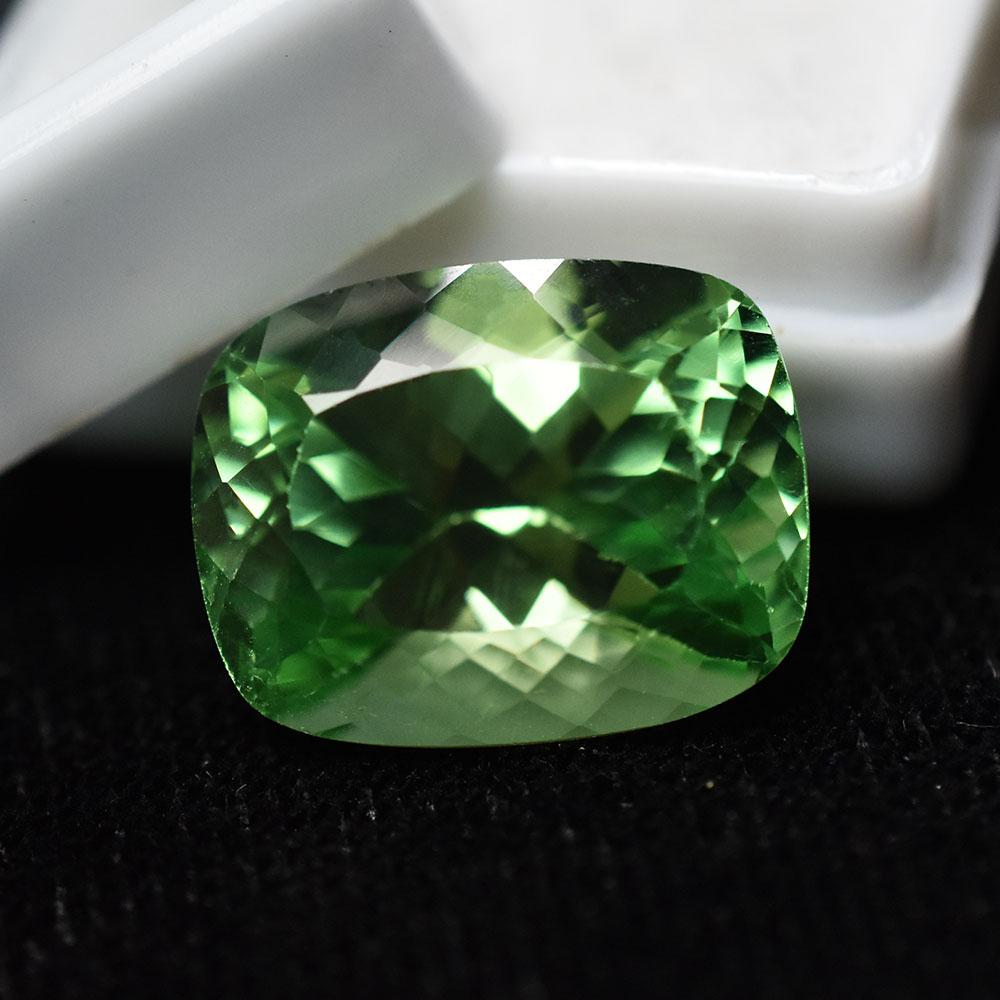 Bluish Green Natural Sapphire Cushion 18 Ct Fabulous Certified Loose Gemstone