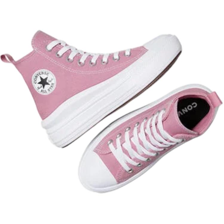 Converse Chuck Taylor All Star Move Platform High GS Cliffside Rose Kids Sneakers Pink White Black A13128C