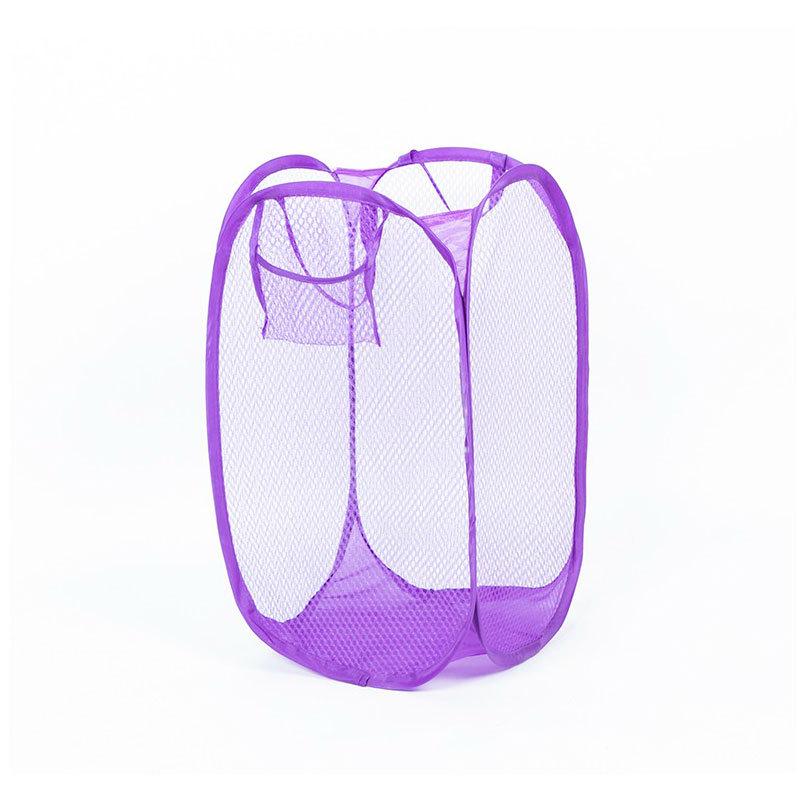 

Пластиковая корзина для белья для ванной комнаты и домашнего хранения Height 50cm x Width 30cm фиолетовый