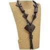 Retro Wooden Rhombus Long Necklace Ornament