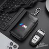 Carbon Fiber Car Wallet Key Case Zipper Wallet Holder Multifunction Accessories For BMW F20 F30 F40 F15 F25 F26 F31 F49 M3 M5 X3 ysdn68