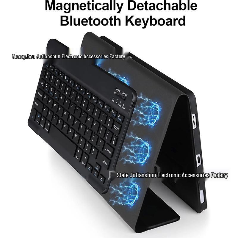 Compatible Bluetooth Keyboard Protective Case with Pen Slot for Xiaomi 5 Pro 11-inch Tablet - Magnetic Detachable Silicone Shell