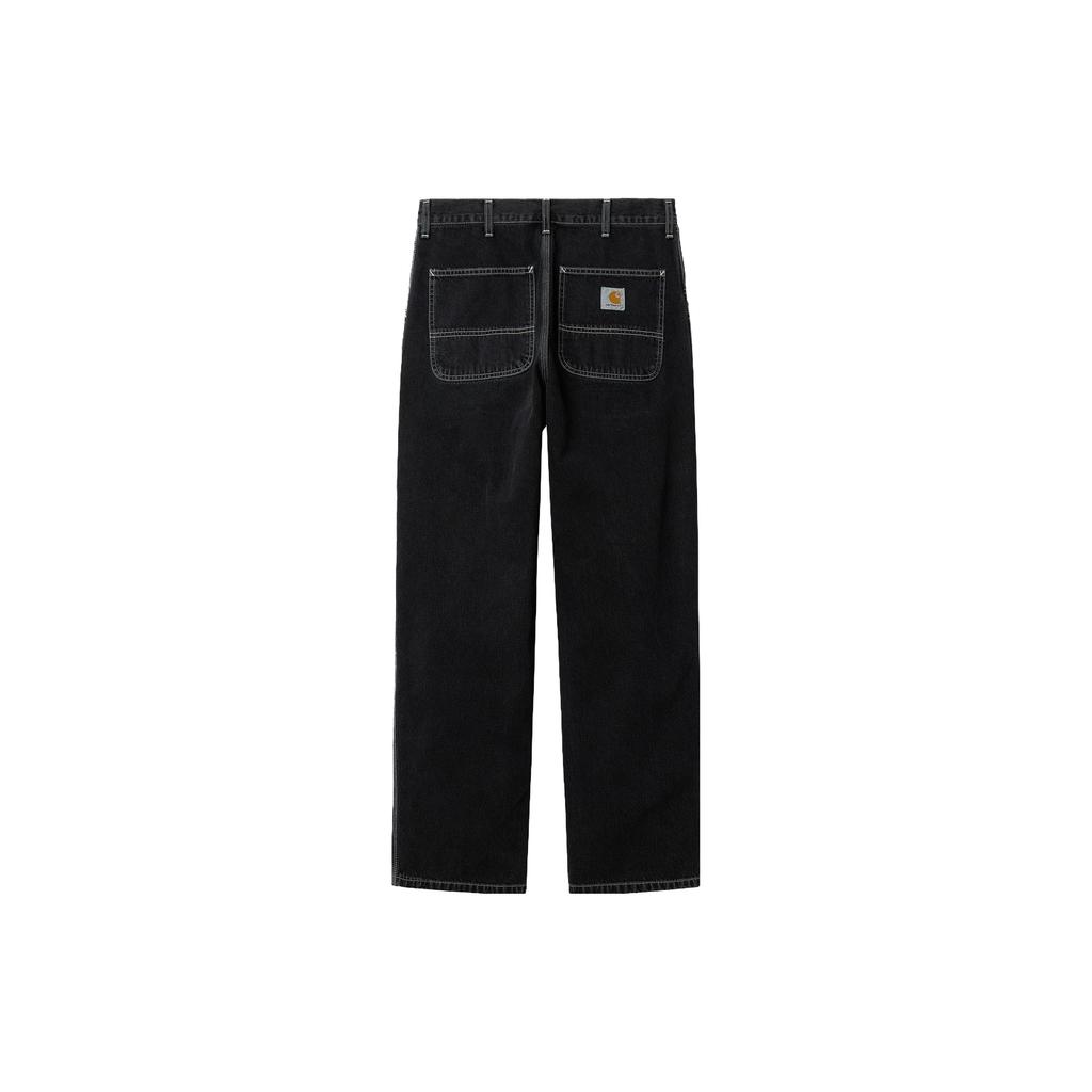 Carhartt WIP FW23 Denim Series Solid Straight Leg Jeans Men jeans Black I022947-89-60