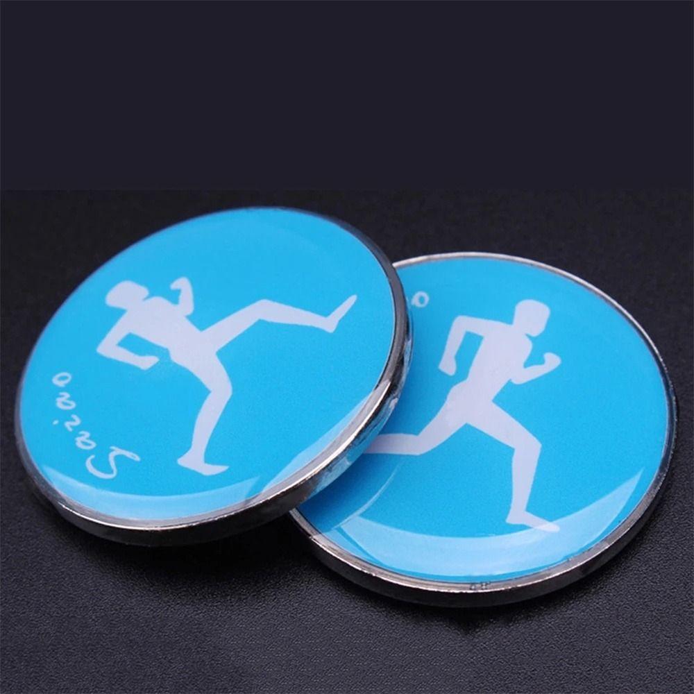 Football Pattern Referee Toss Coin Double Sides Soccer Flip Coin  Referee Equipment