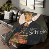 Austrian Painter Egon Schiele Blanket For Sofa Office Bed Plane Travel Sleep Read Relax Camping Soft And Warm