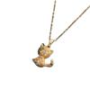 Colorful Cartoon Cat Ornaments - Titanium Steel Animal Jewelry, Fashion Birthday Gifts