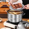 Adneny 28cm 2-Layer Stainless Steel Steamer Pot