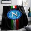 1PC Napoli Print Flannel Blanket, High quality Comfortable for All Seasons, Home Decor, Warmth and Comfort, Perfect for Christmas Gifts