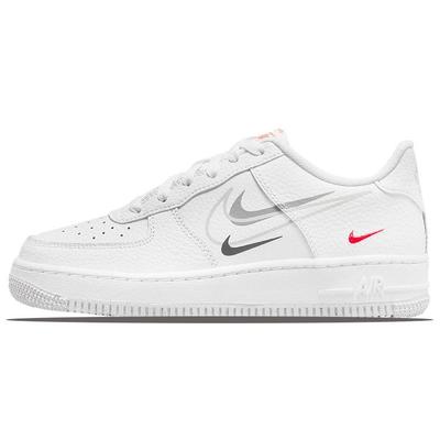 Air Force 1 Low GS Multi-Swoosh Kinder-Sneaker Weiß Particle-Grey Photon-Dust DO6486-100