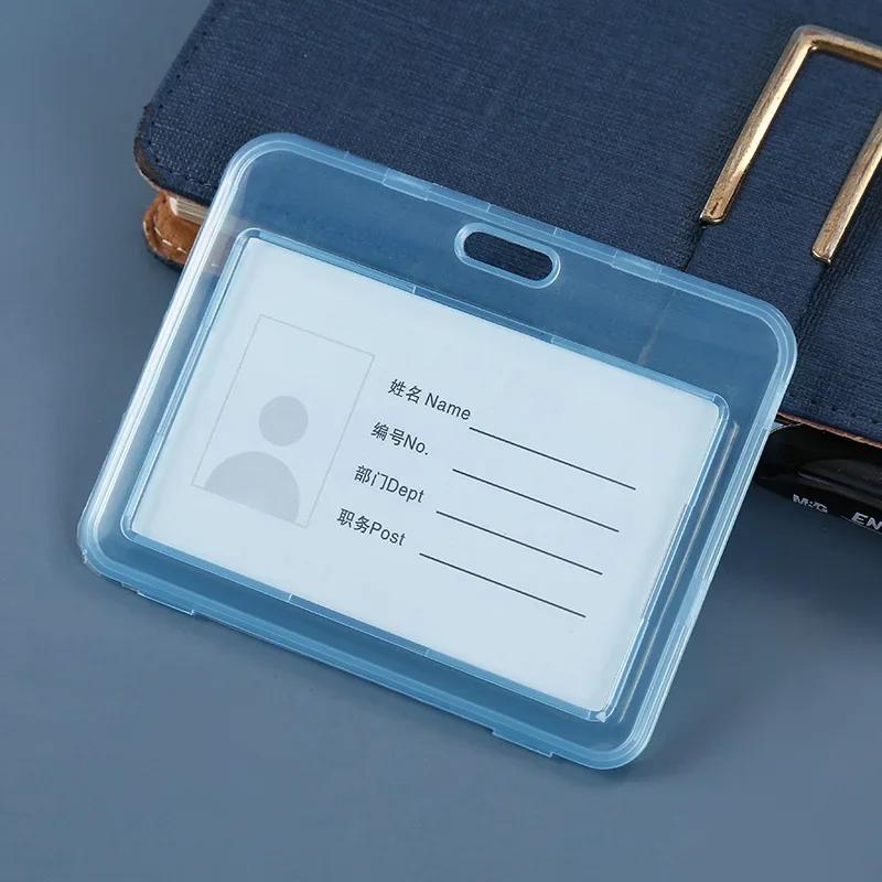 1pcs Transparent PVC Bank Bus Credit Card Holder Cover Storage Card & ID Holders Womem Men Kid's Card Protector Cover Wallet