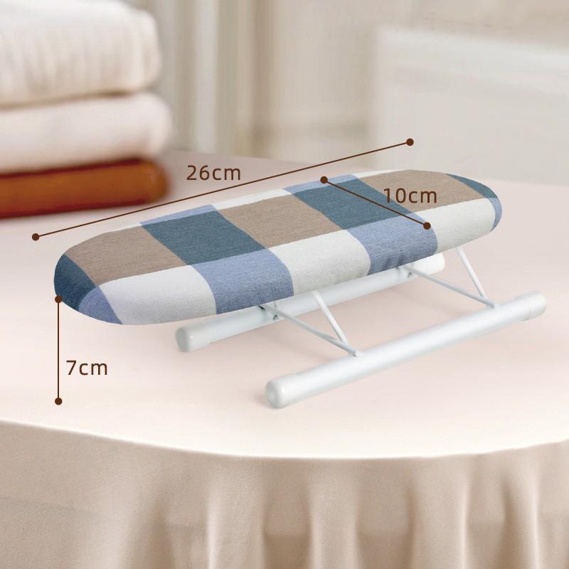 Compact Foldable Sleeve and Collar Ironing Board with Storage