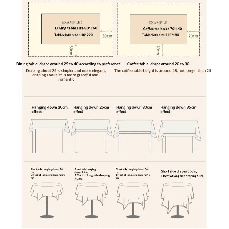 Daisy Print Tablecloth - Nordic Style Cotton-Linen Multi-Use Cover for TV Cabinet, Tea Table & Photo Background Coffee Table Cloth