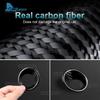 Real Dry Hard Carbon Fiber Sticker For Abarth 595 595C 695 695C 2016 2017 2018 2019-2024 LHD RHD Car Ignition Key Frame Trim