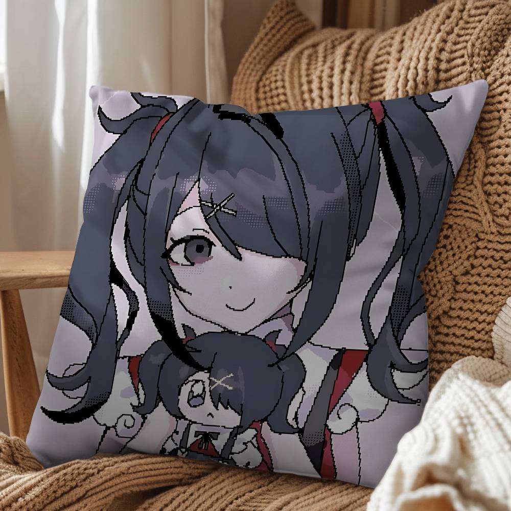 Cartoon Amechan KAngel NSO Pillow Case Sofa Living Room Bedroom Headboard Backrest Cushion Square Cushion Nap Time