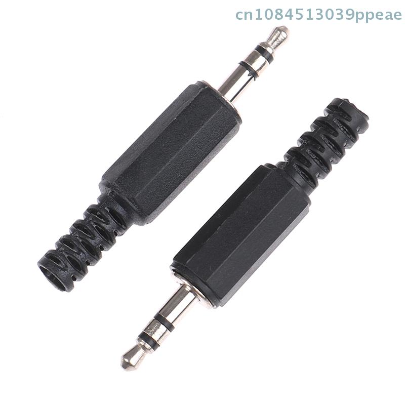 1/5 Pcs 3.5mm 1/8" Audio Male Plug Jack Adapter Stereo Connector Headphone Plug