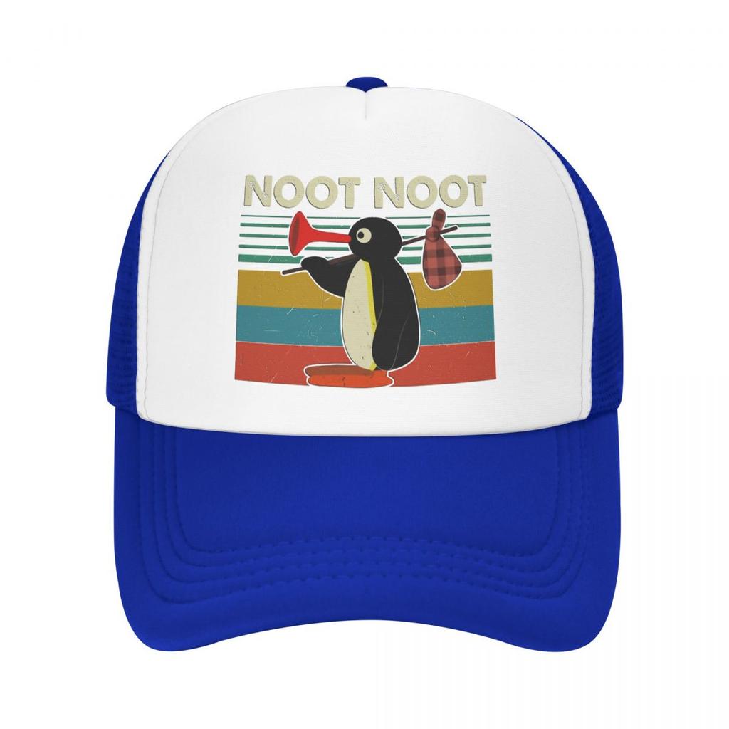 Noot Trucker Hats Pingu Pinga Penguin TV Mesh Net Baseball Cap für Unisex Frauen Kpop Snapback Caps Streetwear