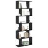Bookshelf Black Oak Look 70 x 24 x 193.5 cm