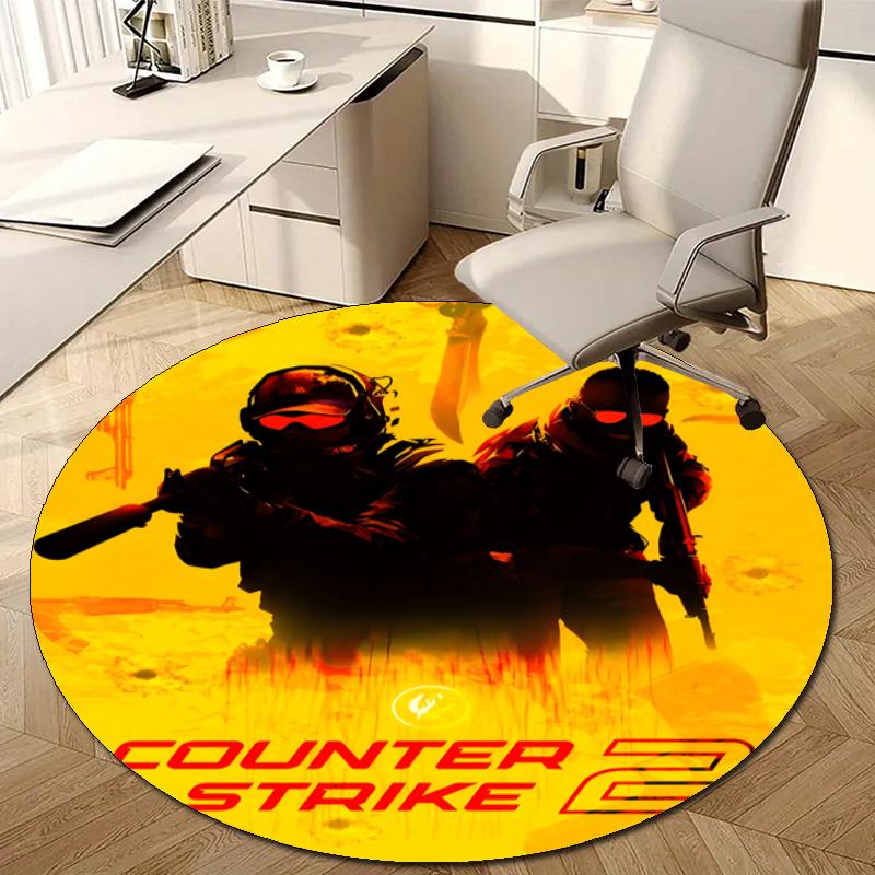 Personalized CS Round Chair Office Rug - Perfect for Mat, Office Chair & More - Ideal Gift for Birthdays and Holidays