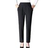Spring and Autumn Middle Aged and Elderly Women's High Waist Pants Women's Straight Leg Casual Pants