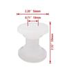 ISURE MARINE 2Pcs 18MM Transparent Bow Anchor Roller Replacement Wheels Bow Roller For Marines Boats Yachts Kayaks