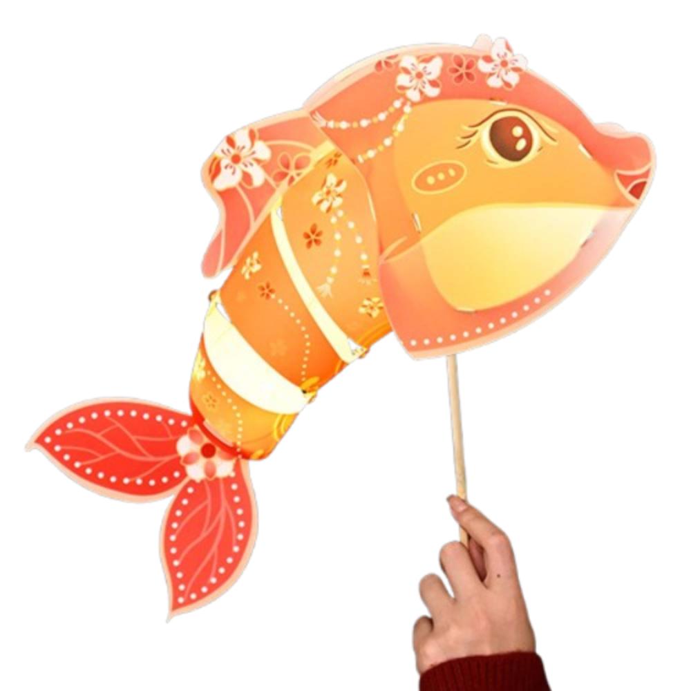 Chinese Style New Year Dolphin Lantern Cartoon New Year Luminous Lantern  Lantern Festival