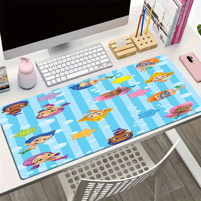 Bubble Guppies Theme Mouse Pad, Non Slip Rubber Base, Multifunctional Office & Home Decor, Perfect for Workspace Personalization.