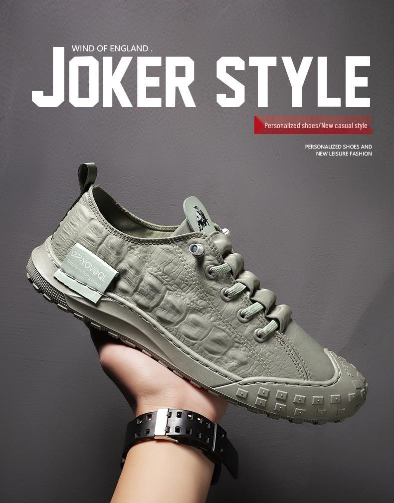 2024 Vår Herrskor i Canvas Skate-stil i Koreansk stil - Casual Mode i Ice Silk med Tåhätta i Paraplytyg