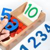 Educational Math Learning Set for Kids - Number Counting Blocks & Cards