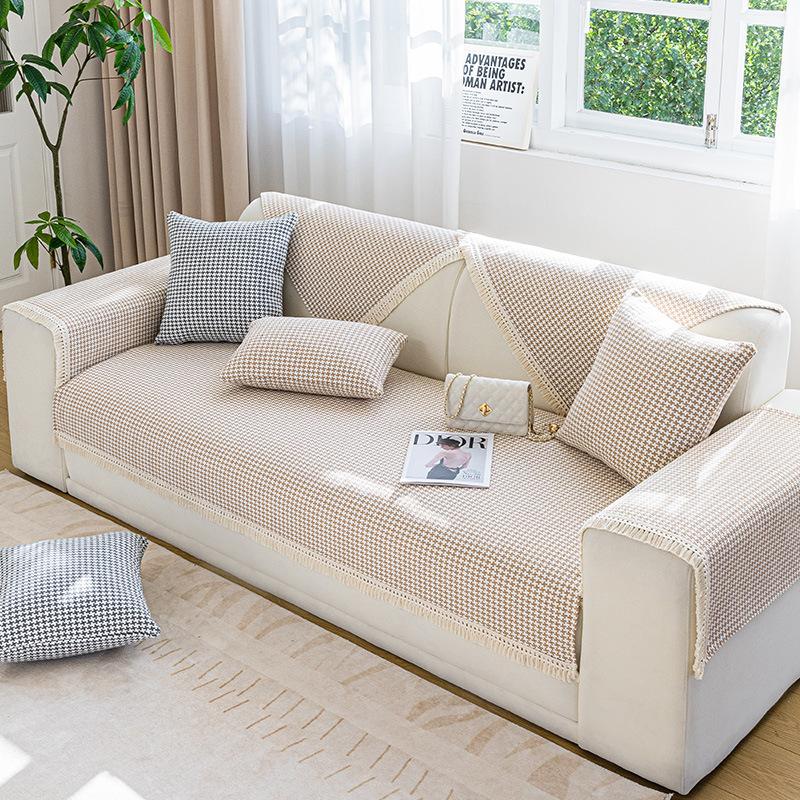 Cotton Sofa Cover Four Seasons Universal Living Room Sofa Cover Towel Non-Slip Fashion Simple Sofa Armrest Backrest Thickening