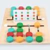 Color Matching Kids Game Montessori Sliding Puzzle Board Memory Game Brain Teaser Wooden Travel Toys 2 Players Party Games