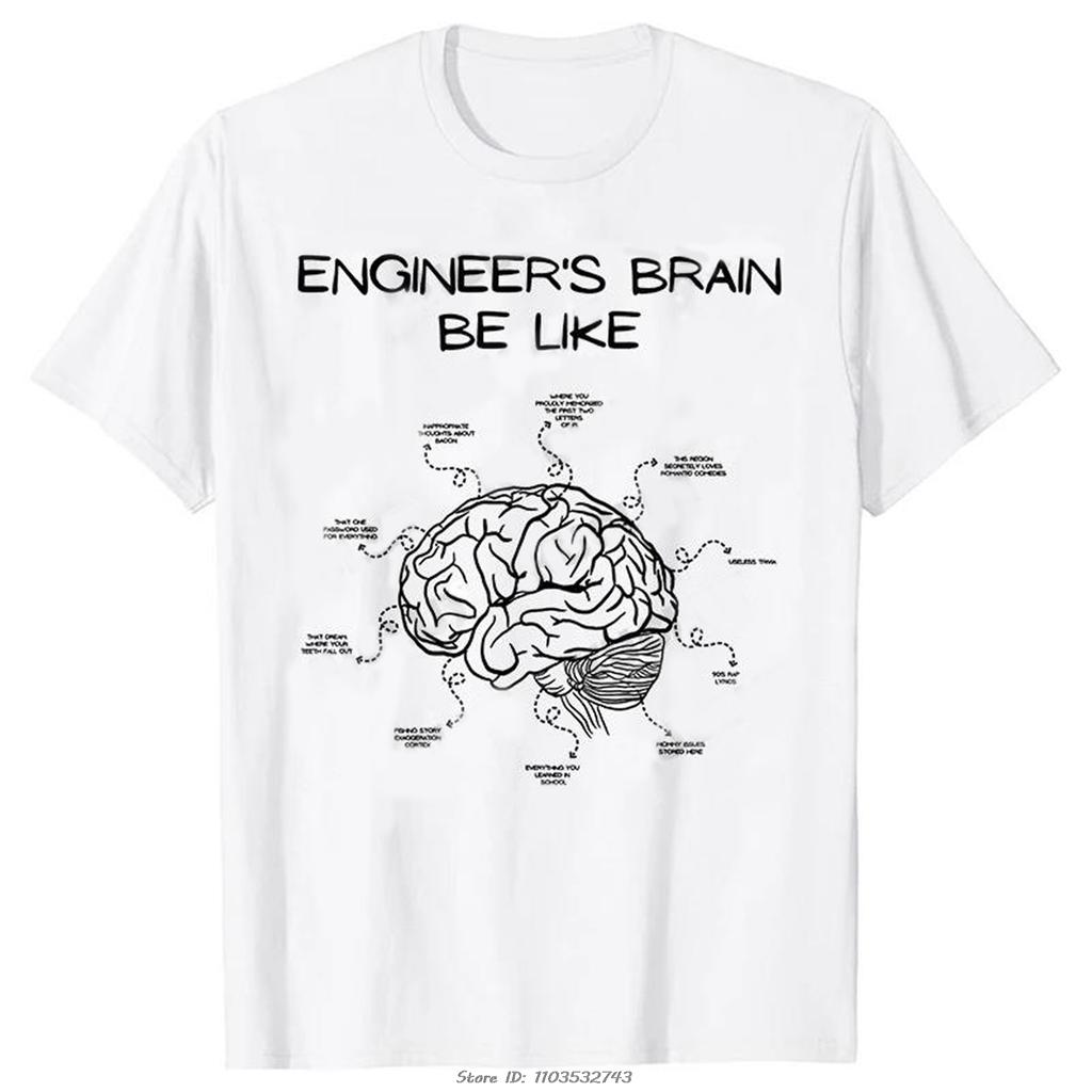 Men's Clothing Street T-shirt Clothes Engineer In Progress Print Cotton Tshirt Summer Harajuku Streetwear Fitness T Shirt Tops